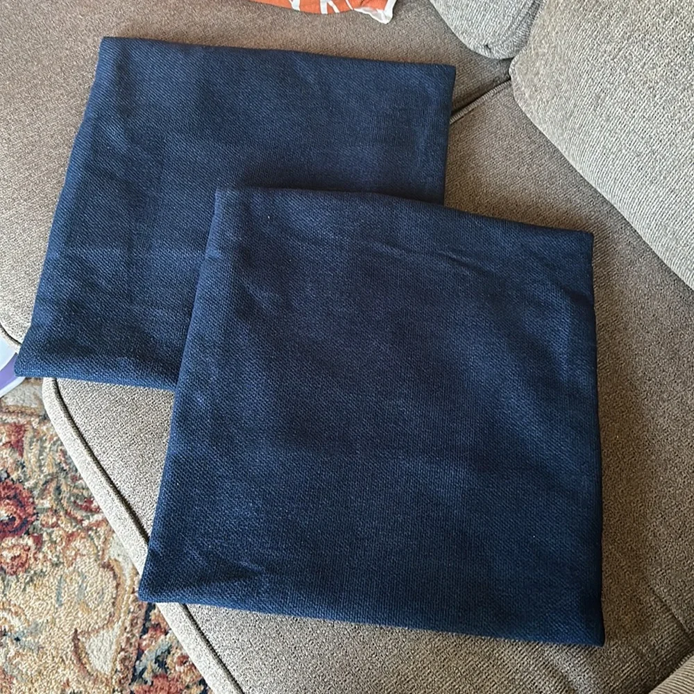 Handmade Navy Pillow Couch Covers